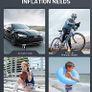 Tyre Inflator Air Compressor 12V DC, Digital Car Tyre Pump 150 PSI, Preset Tyre Pressure & Auto Shutoff, Electric Air Pump for Car Tyres, Bicycles, Other Inflatables Image 3
