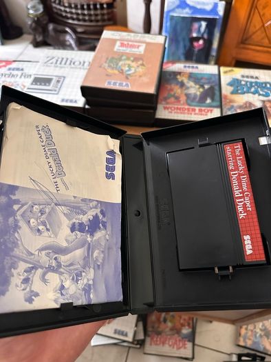 Sega Master System console and games Sonic