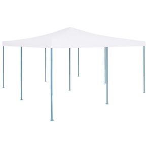 Folding Gazebo 5x5 m White