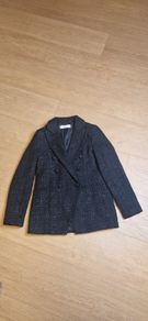 Black Tweed Blazer - 8