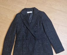 Black Tweed Blazer - 8