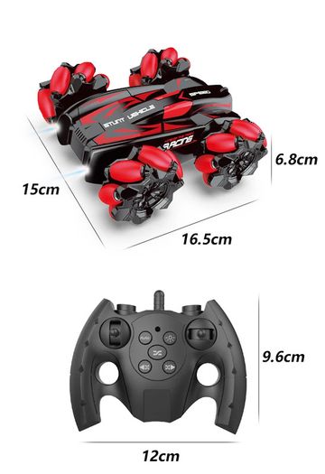 F1 Drift RC Car With Led Lights Music 2.4G Glove Gesture Radio Remote Control Spray Stunt Car 4WD Electric Children Toys