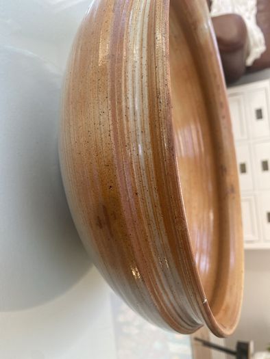 Reduced French Gres Du Marais  stoneware  very large 13 .5 diameter Bowl