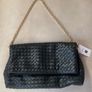 Black Woven Clutch Bag Image 2