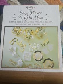 NEW Ginger Ray Oh Baby! 55 Piece Baby Shower Party Box
