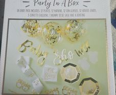NEW Ginger Ray Oh Baby! 55 Piece Baby Shower Party Box
