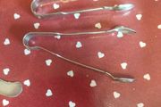 Antique silver-plated sugar tongs