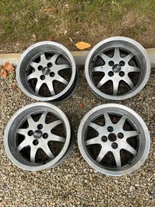4x100 15 oz ruote rare deep dish alloys