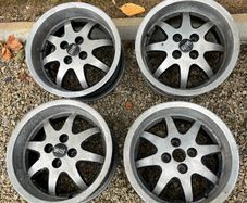 4x100 15 oz ruote rare deep dish alloys