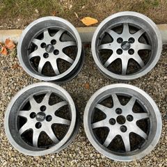 4x100 15 oz ruote rare deep dish alloys