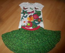Fab Desigual Reversible Skirt + TShirt