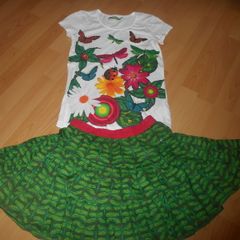 Fab Desigual Reversible Skirt + TShirt