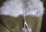 Girl Communion Shrug/Child Bridesmaid Cape Wrap Real Feathers