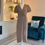 Brand New Emery Rose Wrap Front Geometric Midi Dress - Size M / UK 10 / EU 38 Image 4