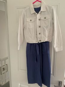 Girls jumpsuit & denim jacket