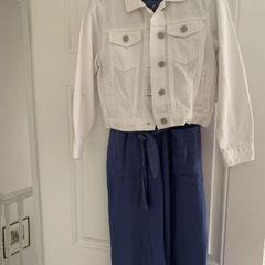 Girls jumpsuit & denim jacket