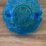 Vintage Pressed Blue Glass Bon Bon Dish Image 6
