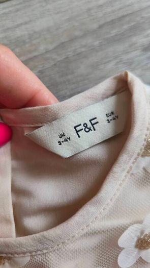Girls F&F dress age 3-4 years