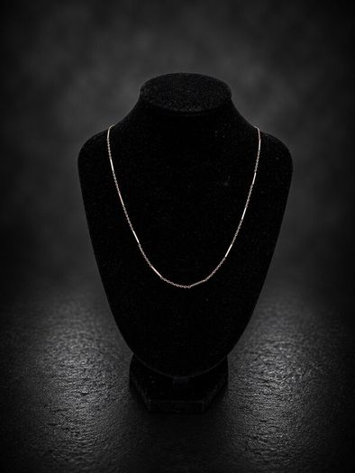 Vintage 925 Sterling Silver Bar Link Station Chain