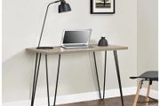 Owen Retro Desk Grey Oak - 9851296pcomuk