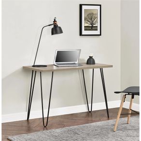 Owen Retro Desk Grey Oak - 9851296pcomuk
