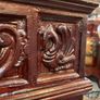 FLASH SALE ! WAS 450 NOW 350 ! A Very Unqiue Cared Stained Wood Chest / Trunk . Image 6
