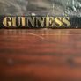 Two x Original Guinness 'GENIUS' Advert Reversible Branded Framed Original Vintage Double Sided Postes From The 1980's Image 2