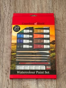 Crawford & Black 20 Piece Watercolour Paint Set