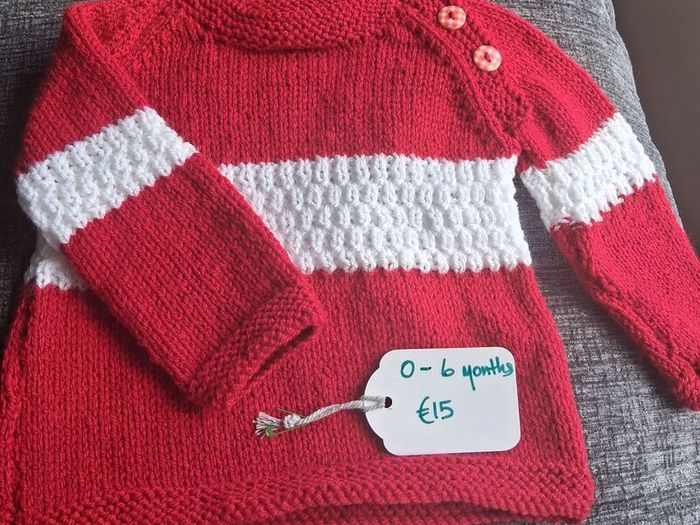 County colours hand knitted kids jumpers