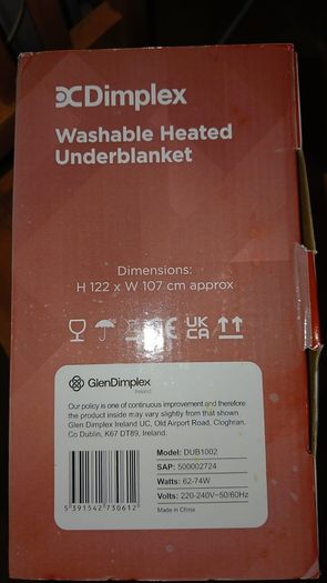 heated under blanket