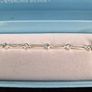 Eclipse Sterling Silver Link Bracelet Blue Clear CZ Boxed Image 3