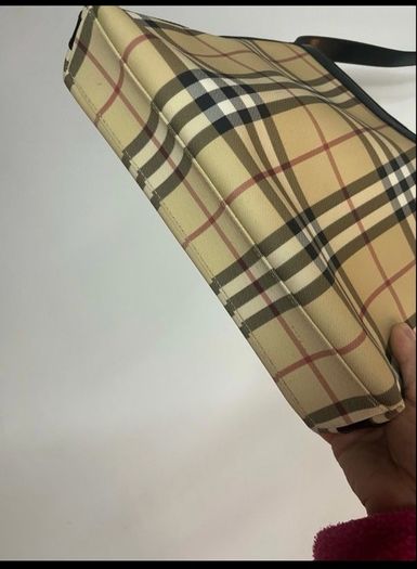 Authentic Burberry London Nova Check Shoulder Bag Vintage