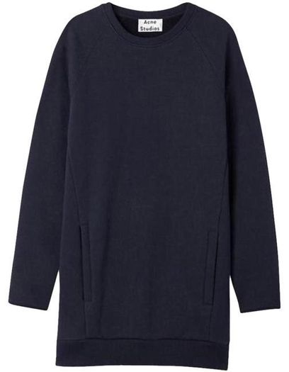 Acne Studios - Navy Sweatshirt Dress