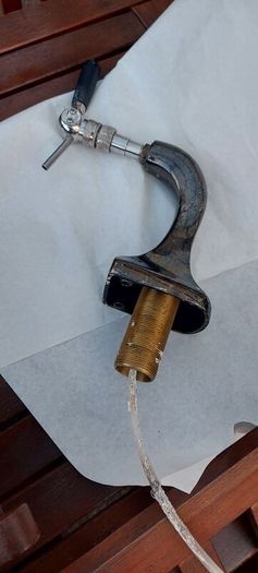 beer tap,with mount ,used condition, see pictures,,sold as is ,buyer collects or pays postage thank you