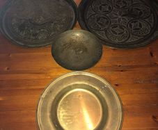 4 x brass trays