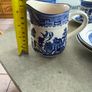 Arklow WILLOW IRELAND Blue and White inc Willow pattern 2 cup and saucers with milk jug set in saucer olso open suger bowl set in saucer 8 pices set 60.00 euro. Image 8