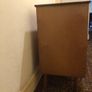 Original Retro 1950s sideboard with 2 drawers & sliding doors. Image 9