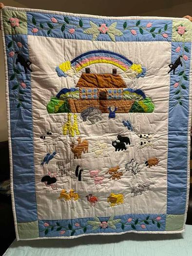 baby quilt (Noahs Ark by Oskar & Ellen)