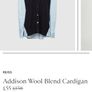 Reiss - Addison Cardigan - Wool Blend - Navy Light Blue - UK 8 - BNWT RRP 160 Image 3