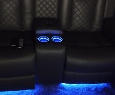 twin home cinema Black electric recliner two months old.  Upgrading to a three seaterPerfect condition perfect condition