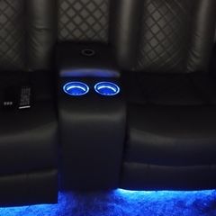 twin home cinema Black electric recliner two months old.  Upgrading to a three seaterPerfect condition perfect condition