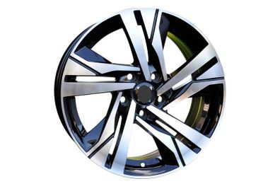 16" 508 Type Black Alloy Wheels Ford Peugeot Renault Volvo 5x108