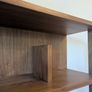 Modern mid-century style large wooden bookcase Image 2