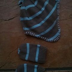 BNWOT Next Hat and Mittens 3-6Months