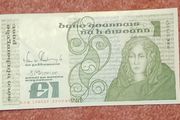 Irish One Pound Note - Series B