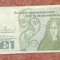 Irish One Pound Note - Series B
