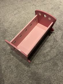Toy baby rocking cot