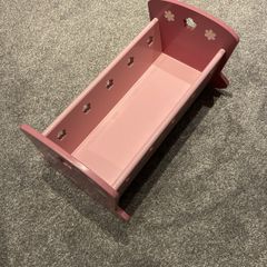 Toy baby rocking cot
