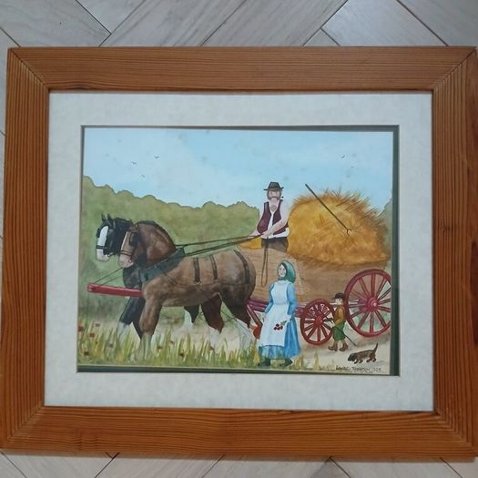 Large original old Water colour. Louise Thompson 1995.
