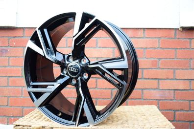 19" RS6 Type Black Alloy Wheels Audi Seat Skoda Mercedes Lamborghini VW 5x112